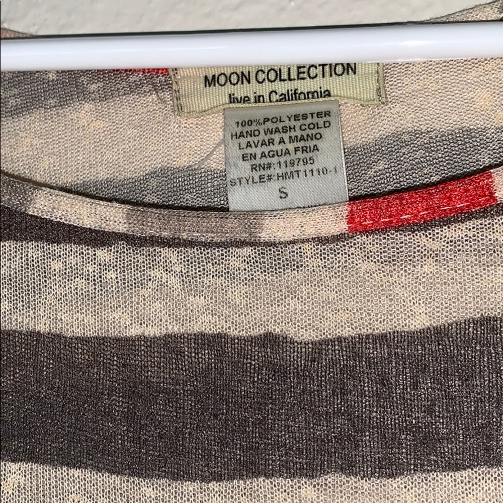 Moon collection size small tan shear long sleeve - Picture 2 of 6